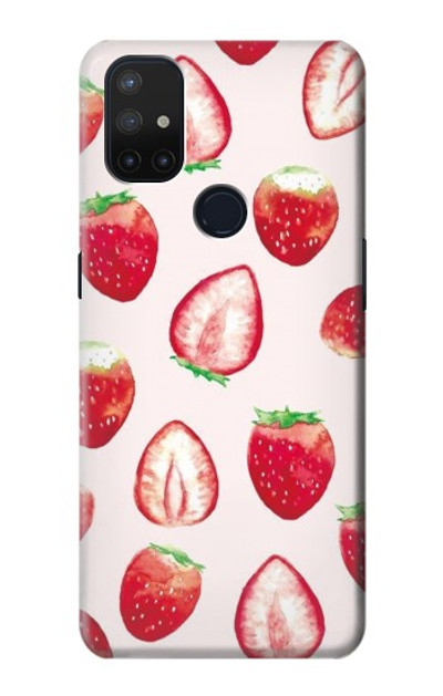 S3481 Strawberry Case Cover Custodia per OnePlus Nord N10 5G