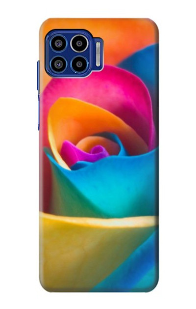 S1671 Rainbow Colorful Rose Case Cover Custodia per Motorola One 5G