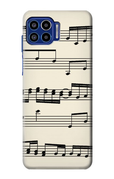 S3082 Music Sheet Case Cover Custodia per Motorola One 5G