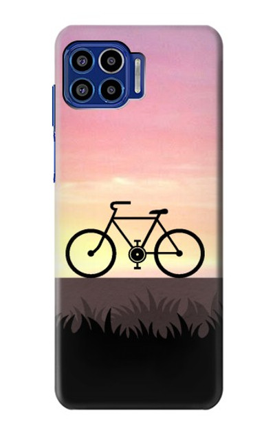 S3252 Bicycle Sunset Case Cover Custodia per Motorola One 5G