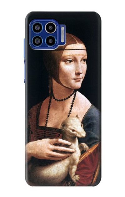 S3471 Lady Ermine Leonardo da Vinci Case Cover Custodia per Motorola One 5G