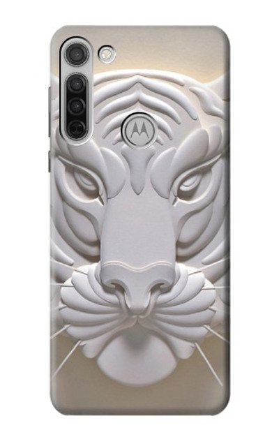 S0574 Tiger Carving Case Cover Custodia per Motorola Moto G8