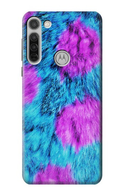 S2757 Monster Fur Skin Pattern Graphic Case Cover Custodia per Motorola Moto G8