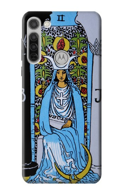 S2764 High Priestess Tarot Card Case Cover Custodia per Motorola Moto G8