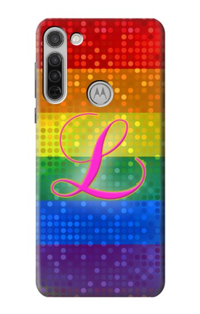 S2900 Rainbow LGBT Lesbian Pride Flag Case Cover Custodia per Motorola Moto G8