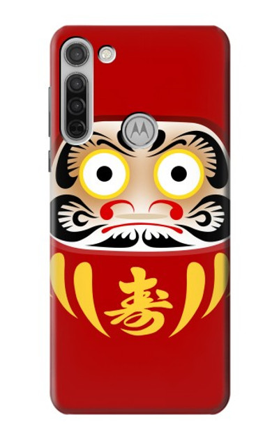 S3045 Japan Good Luck Daruma Doll Case Cover Custodia per Motorola Moto G8