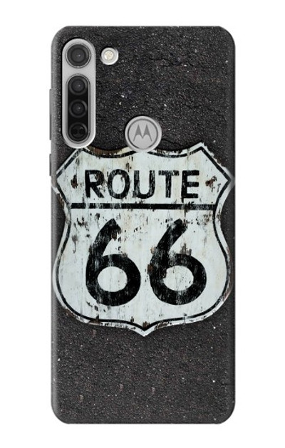 S3207 Route 66 Sign Case Cover Custodia per Motorola Moto G8