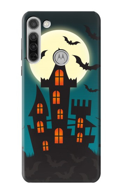 S3268 Halloween Festival Castle Case Cover Custodia per Motorola Moto G8