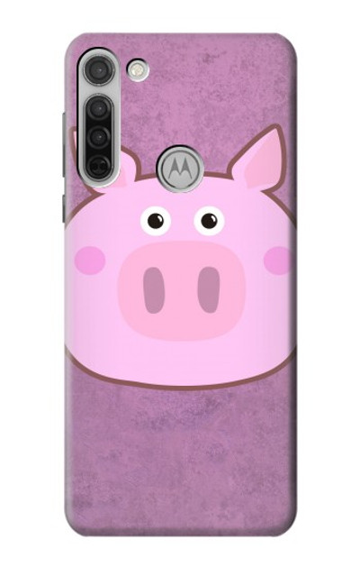 S3269 Pig Cartoon Case Cover Custodia per Motorola Moto G8