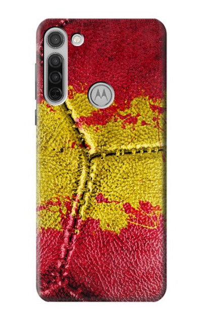 S3315 Spain Flag Vintage Football Graphic Case Cover Custodia per Motorola Moto G8