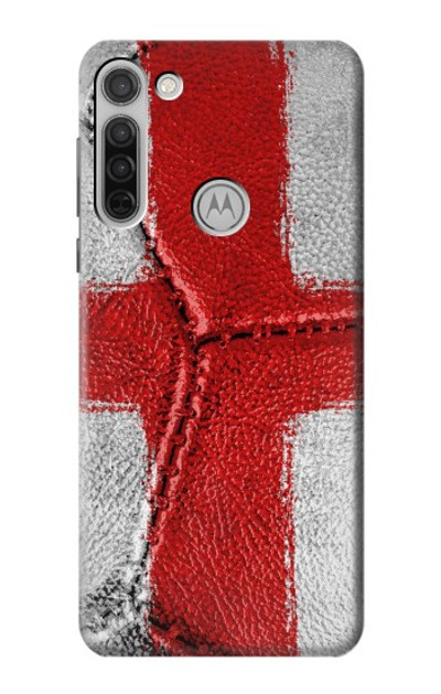 S3316 England Flag Vintage Football Graphic Case Cover Custodia per Motorola Moto G8