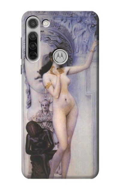 S3353 Gustav Klimt Allegory of Sculpture Case Cover Custodia per Motorola Moto G8