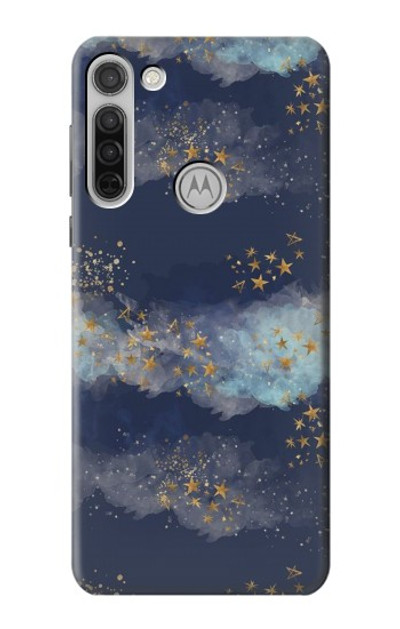 S3364 Gold Star Sky Case Cover Custodia per Motorola Moto G8