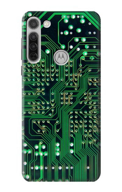 S3392 Electronics Board Circuit Graphic Case Cover Custodia per Motorola Moto G8