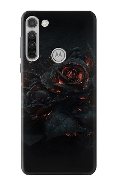 S3672 Burned Rose Case Cover Custodia per Motorola Moto G8