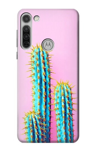 S3673 Cactus Case Cover Custodia per Motorola Moto G8