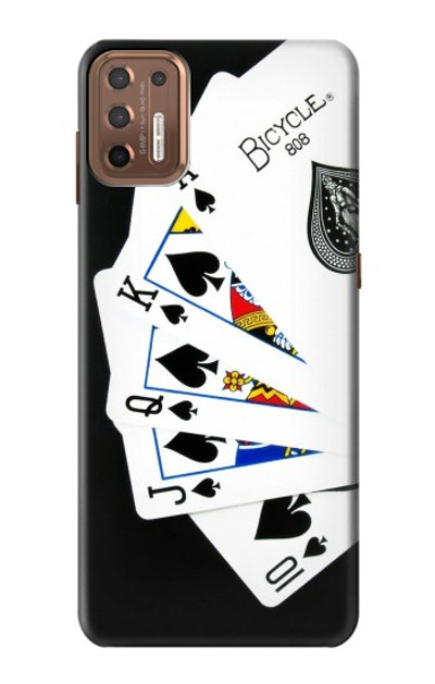 S1078 Poker Royal Straight Flush Case Cover Custodia per Motorola Moto G9 Plus