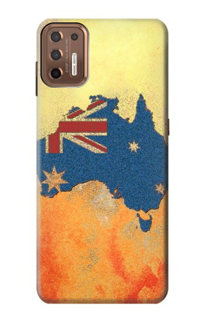 S2494 Australia Flag Map Rock Texture Case Cover Custodia per Motorola Moto G9 Plus