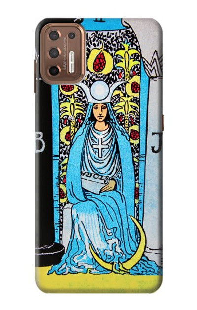 S2837 The High Priestess Vintage Tarot Card Case Cover Custodia per Motorola Moto G9 Plus