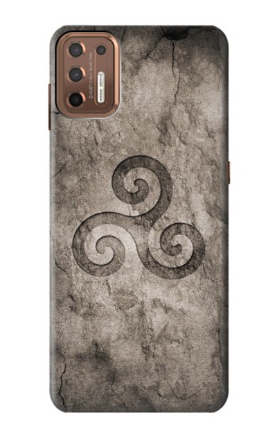 S2892 Triskele Symbol Stone Texture Case Cover Custodia per Motorola Moto G9 Plus