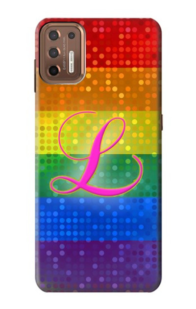 S2900 Rainbow LGBT Lesbian Pride Flag Case Cover Custodia per Motorola Moto G9 Plus