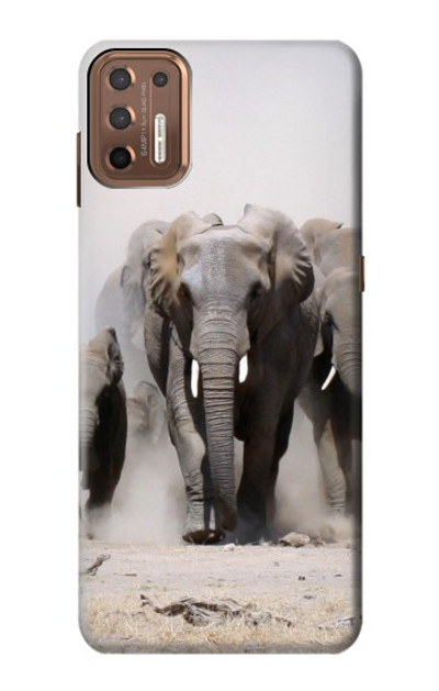 S3142 African Elephant Case Cover Custodia per Motorola Moto G9 Plus