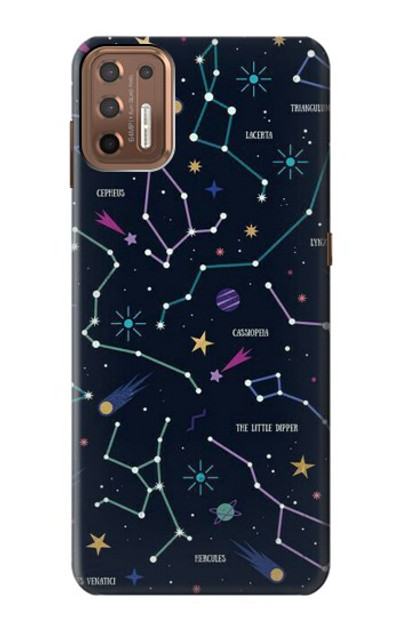 S3220 Star Map Zodiac Constellations Case Cover Custodia per Motorola Moto G9 Plus