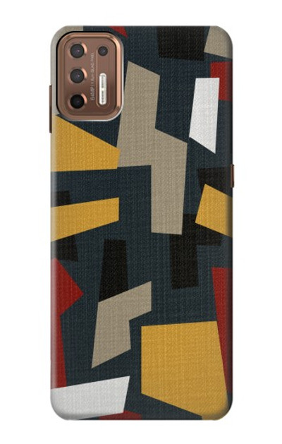 S3386 Abstract Fabric Texture Case Cover Custodia per Motorola Moto G9 Plus