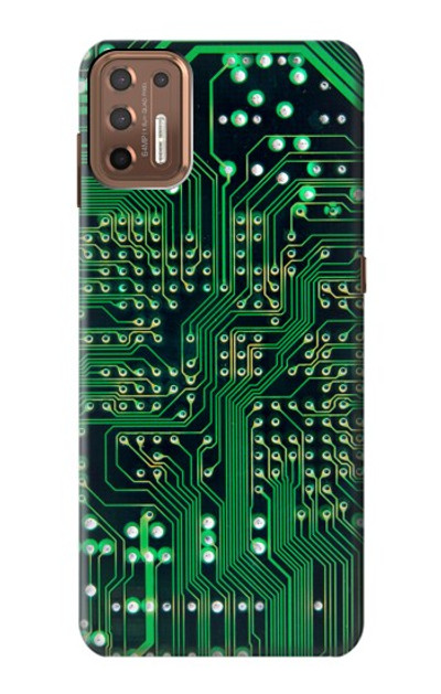 S3392 Electronics Board Circuit Graphic Case Cover Custodia per Motorola Moto G9 Plus