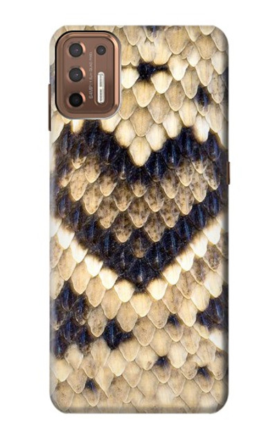 S3417 Diamond Rattle Snake Graphic Print Case Cover Custodia per Motorola Moto G9 Plus