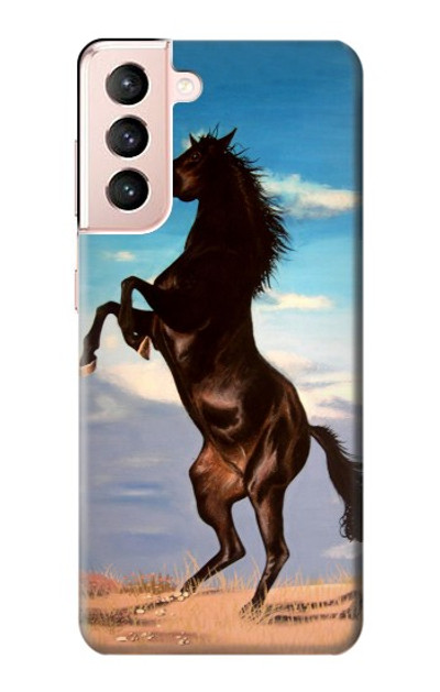 S0934 Wild Black Horse Case Cover Custodia per Samsung Galaxy S21 5G