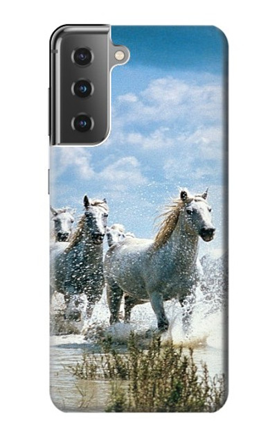 S0250 White Horse 2 Case Cover Custodia per Samsung Galaxy S21 Plus 5G, Galaxy S21+ 5G