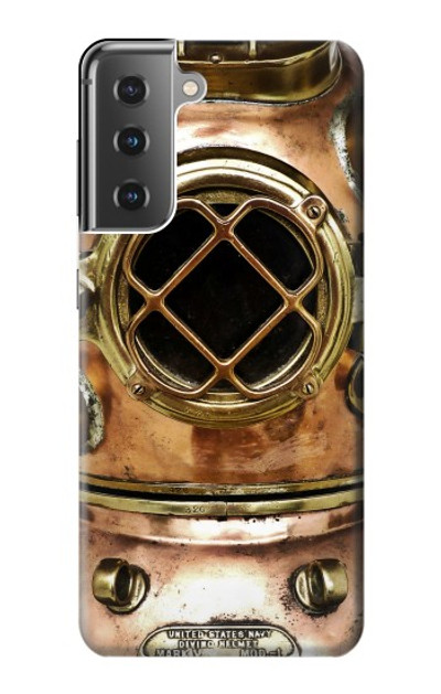 S2412 Vintage Deep Sea Diving Helmet Case Cover Custodia per Samsung Galaxy S21 Plus 5G, Galaxy S21+ 5G