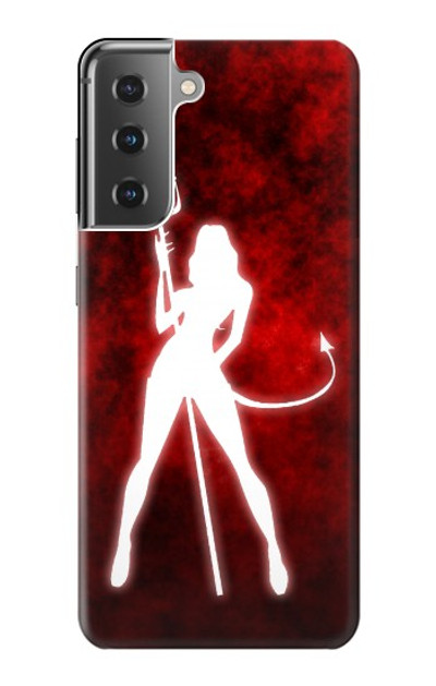 S2455 Sexy Devil Girl Case Cover Custodia per Samsung Galaxy S21 Plus 5G, Galaxy S21+ 5G