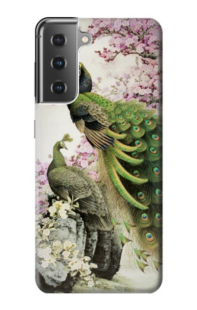 S2773 Peacock Chinese Brush Painting Case Cover Custodia per Samsung Galaxy S21 Plus 5G, Galaxy S21+ 5G