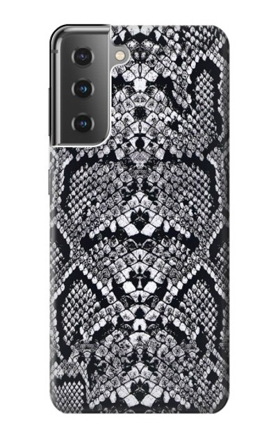 S2855 White Rattle Snake Skin Graphic Printed Case Cover Custodia per Samsung Galaxy S21 Plus 5G, Galaxy S21+ 5G