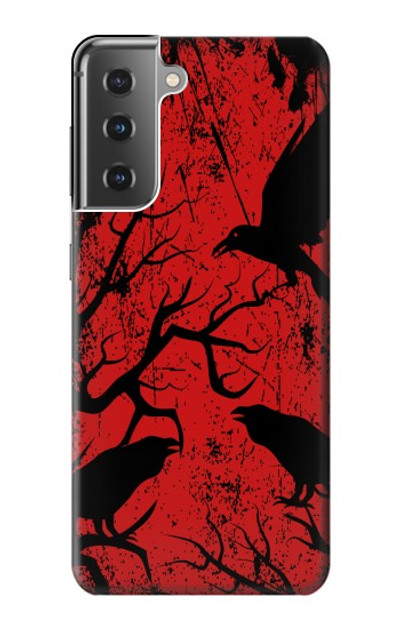 S3325 Crow Black Blood Tree Case Cover Custodia per Samsung Galaxy S21 Plus 5G, Galaxy S21+ 5G