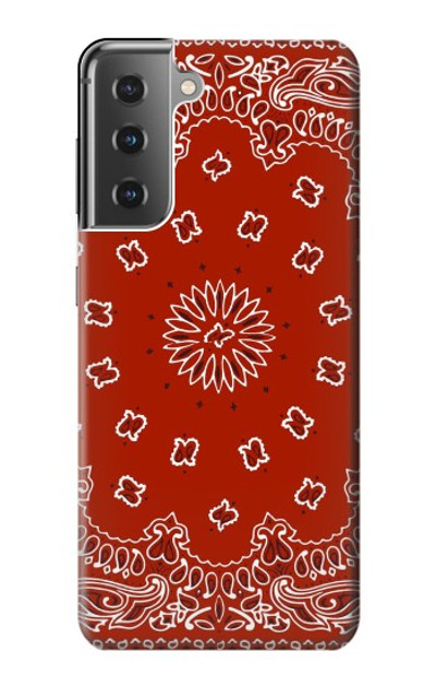 S3355 Bandana Red Pattern Case Cover Custodia per Samsung Galaxy S21 Plus 5G, Galaxy S21+ 5G