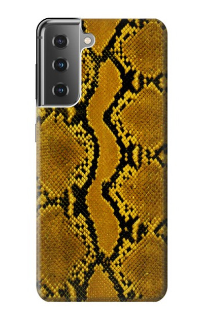 S3365 Yellow Python Skin Graphic Print Case Cover Custodia per Samsung Galaxy S21 Plus 5G, Galaxy S21+ 5G