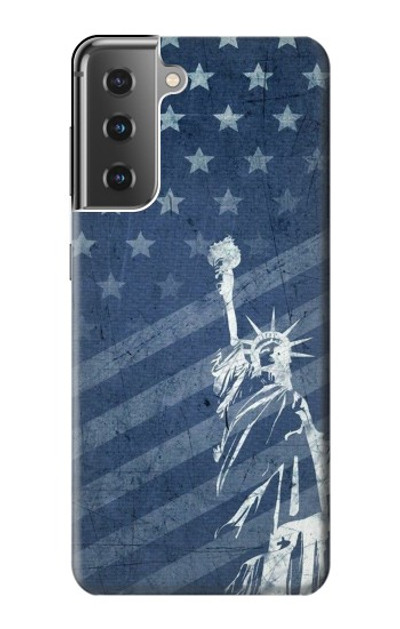 S3450 US Flag Liberty Statue Case Cover Custodia per Samsung Galaxy S21 Plus 5G, Galaxy S21+ 5G