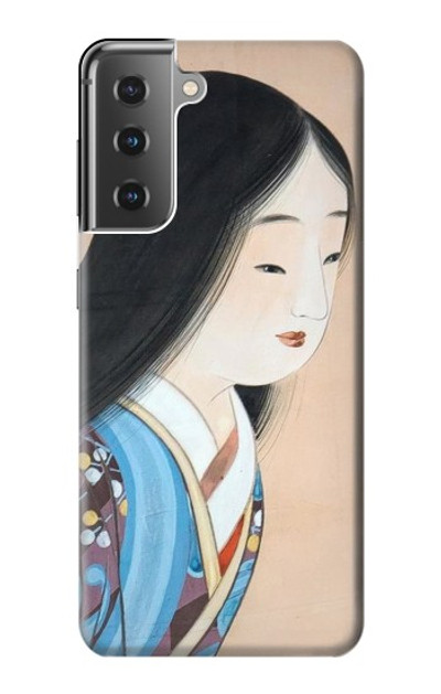 S3483 Japan Beauty Kimono Case Cover Custodia per Samsung Galaxy S21 Plus 5G, Galaxy S21+ 5G
