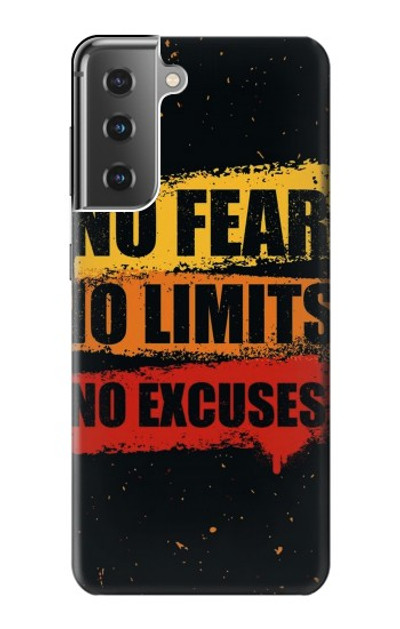 S3492 No Fear Limits Excuses Case Cover Custodia per Samsung Galaxy S21 Plus 5G, Galaxy S21+ 5G