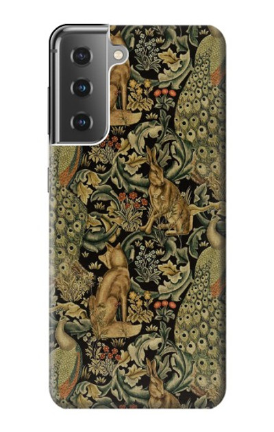 S3661 William Morris Forest Velvet Case Cover Custodia per Samsung Galaxy S21 Plus 5G, Galaxy S21+ 5G