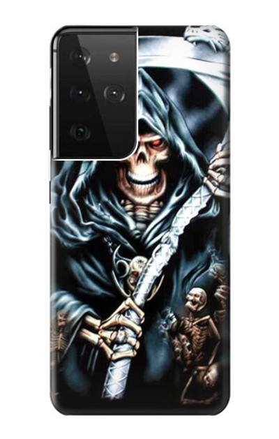 S0295 Grim Reaper Case Cover Custodia per Samsung Galaxy S21 Ultra 5G