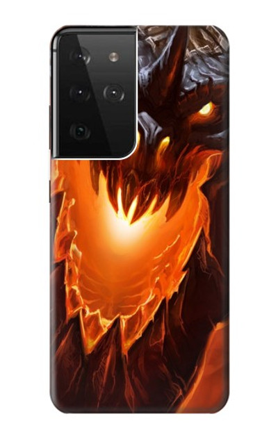 S0414 Fire Dragon Case Cover Custodia per Samsung Galaxy S21 Ultra 5G