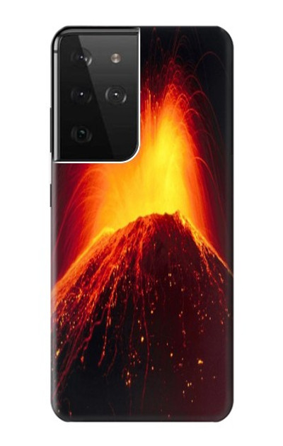 S0745 Volcano Lava Case Cover Custodia per Samsung Galaxy S21 Ultra 5G
