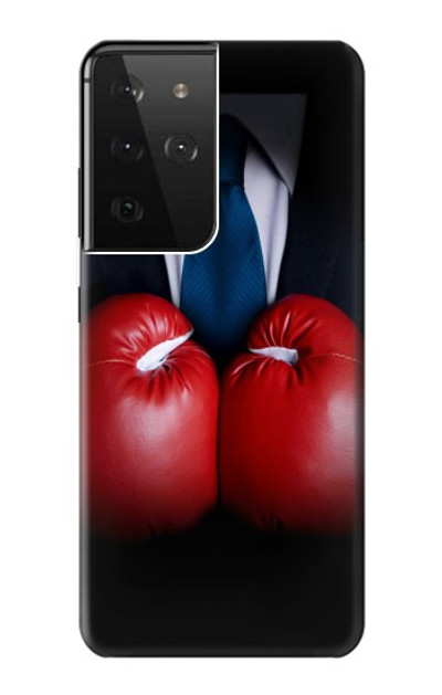 S2261 Businessman Black Suit With Boxing Gloves Case Cover Custodia per Samsung Galaxy S21 Ultra 5G