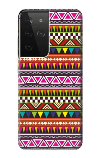 S2292 Aztec Tribal Pattern Case Cover Custodia per Samsung Galaxy S21 Ultra 5G