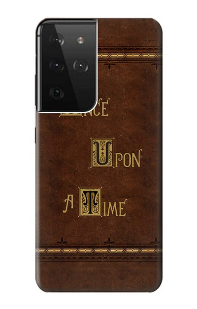 S2643 Once Upon A Time Book Case Cover Custodia per Samsung Galaxy S21 Ultra 5G