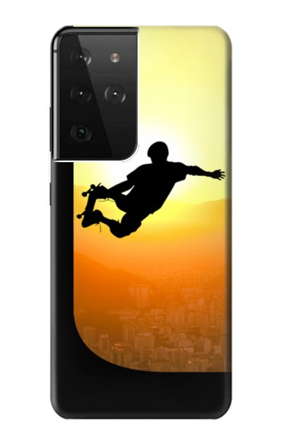 S2676 Extreme Skateboard Sunset Case Cover Custodia per Samsung Galaxy S21 Ultra 5G